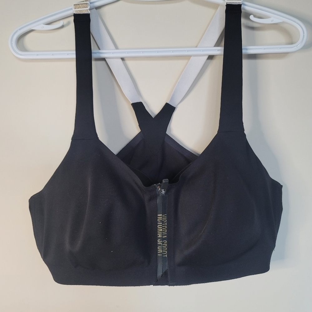 Victoria's SECRET KNOCKOUT BLACK MAX SUPPORT FRONT-CLOSE U/W SPORT BRA Size 38C